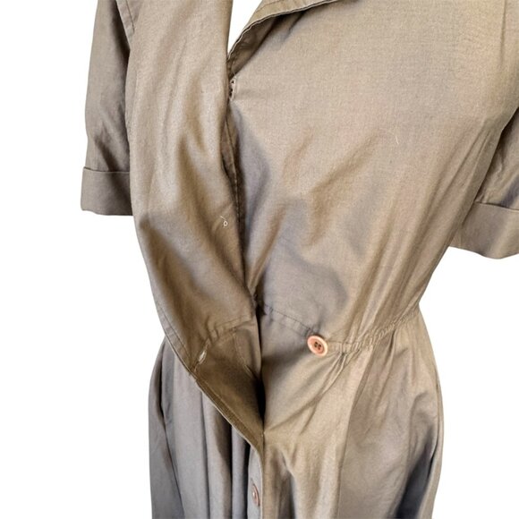 Vintage Diane Von Furstenberg Safari Dress Size Medium - Picture 8 of 13